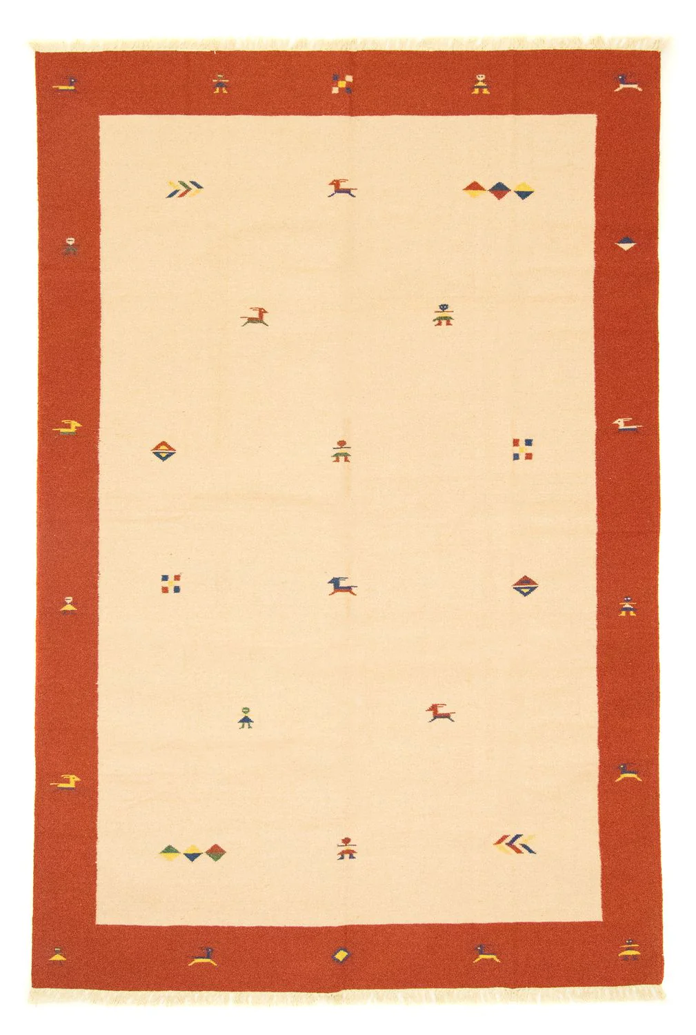Kelim Teppich - Trendy 300 x 200 cm - beige