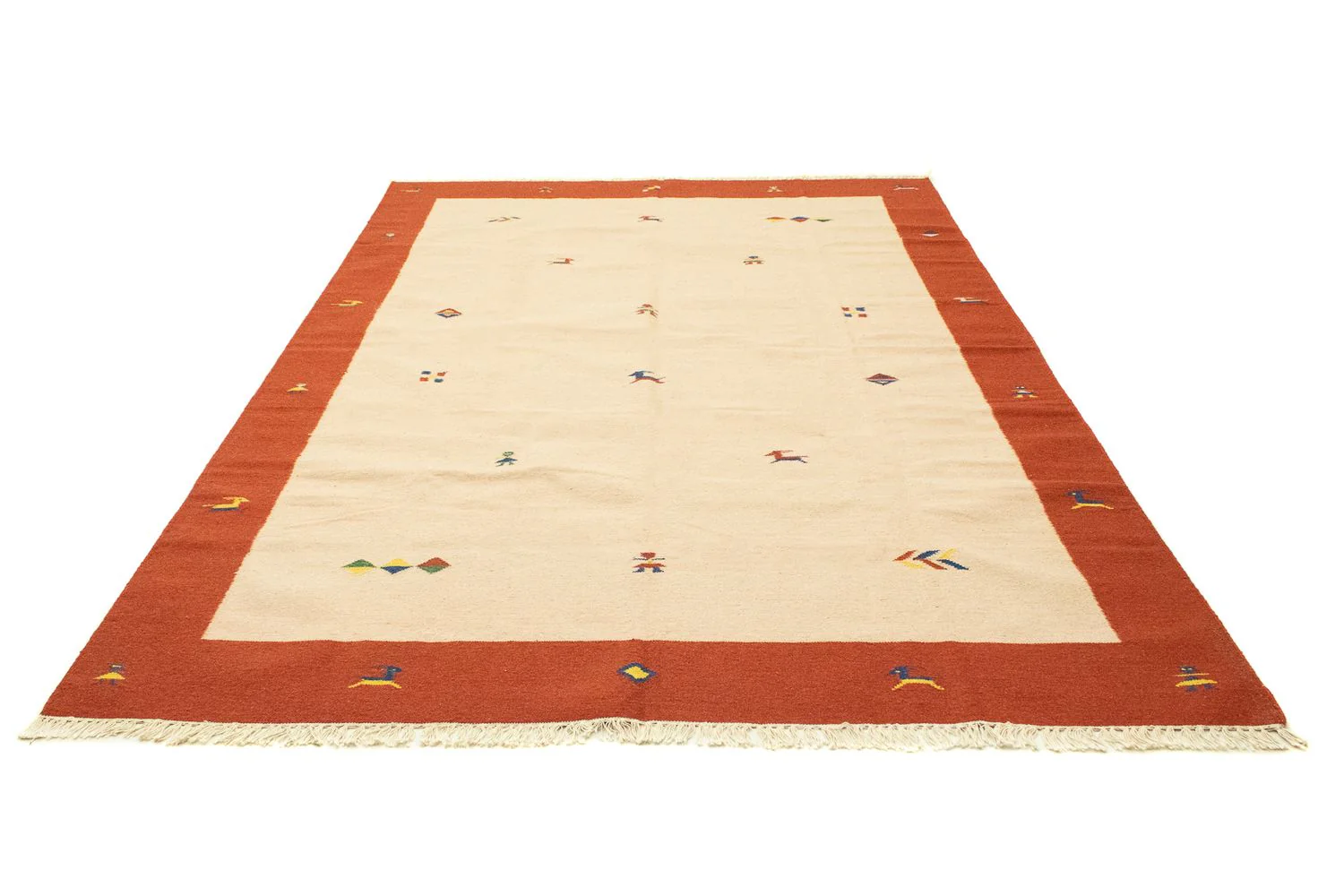 Kelim Teppich - Trendy 300 x 200 cm - beige - Image 2