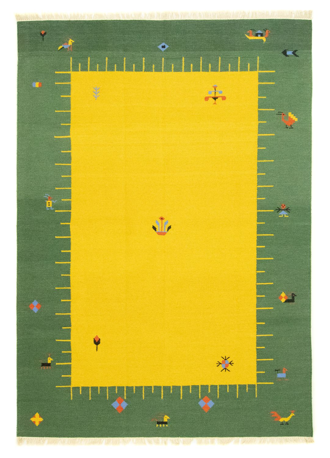 Kelim Teppich - Trendy 300 x 200 cm - gelb