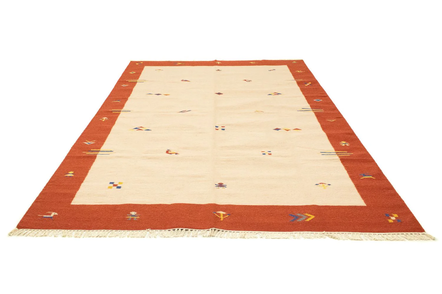 Kelim Teppich - Trendy 300 x 200 cm - beige - Image 5