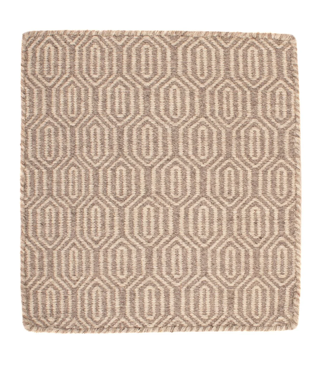 Kelim Teppich - Trendy 45 x 46 cm - hellbraun