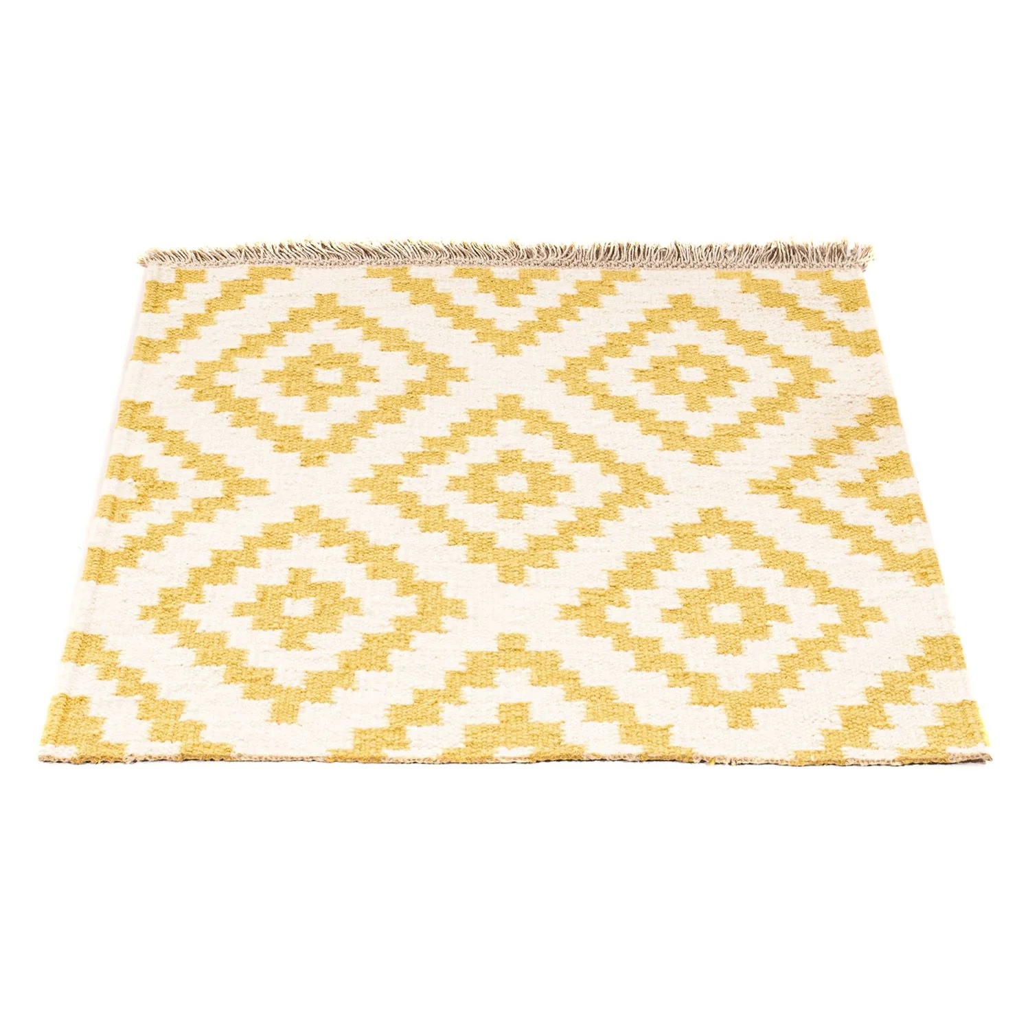 Kelim Teppich - Trendy 80 x 72 cm - beige - Image 5