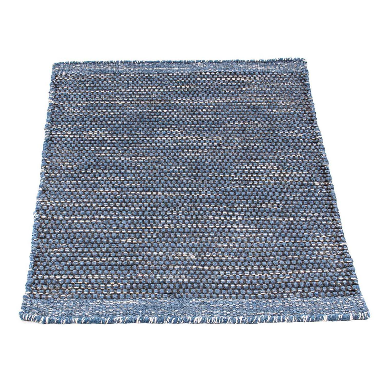 Kelim Teppich - Trendy 88 x 62 cm - dunkelblau - Image 5