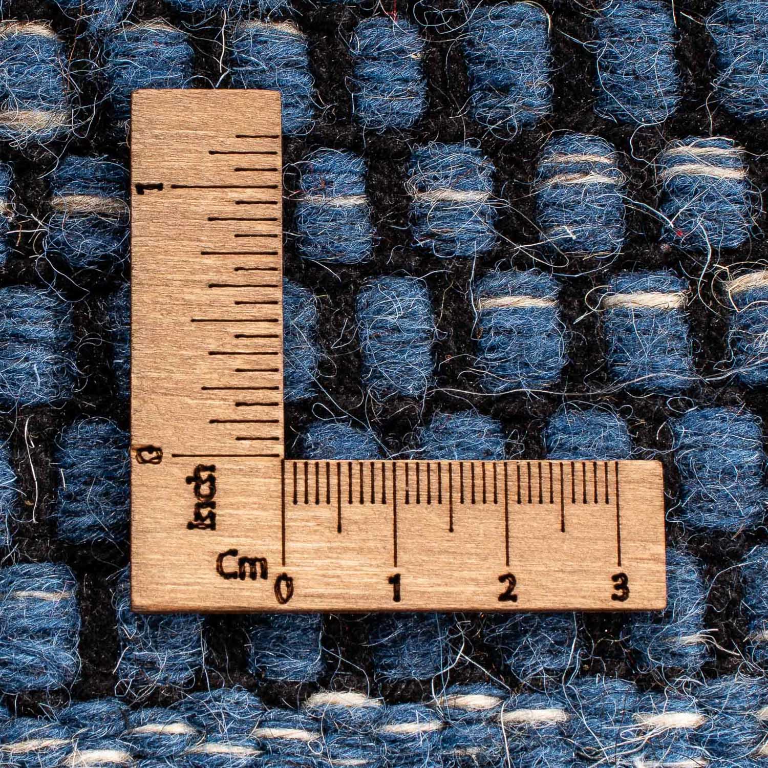 Kelim Teppich - Trendy 88 x 62 cm - dunkelblau - Image 6
