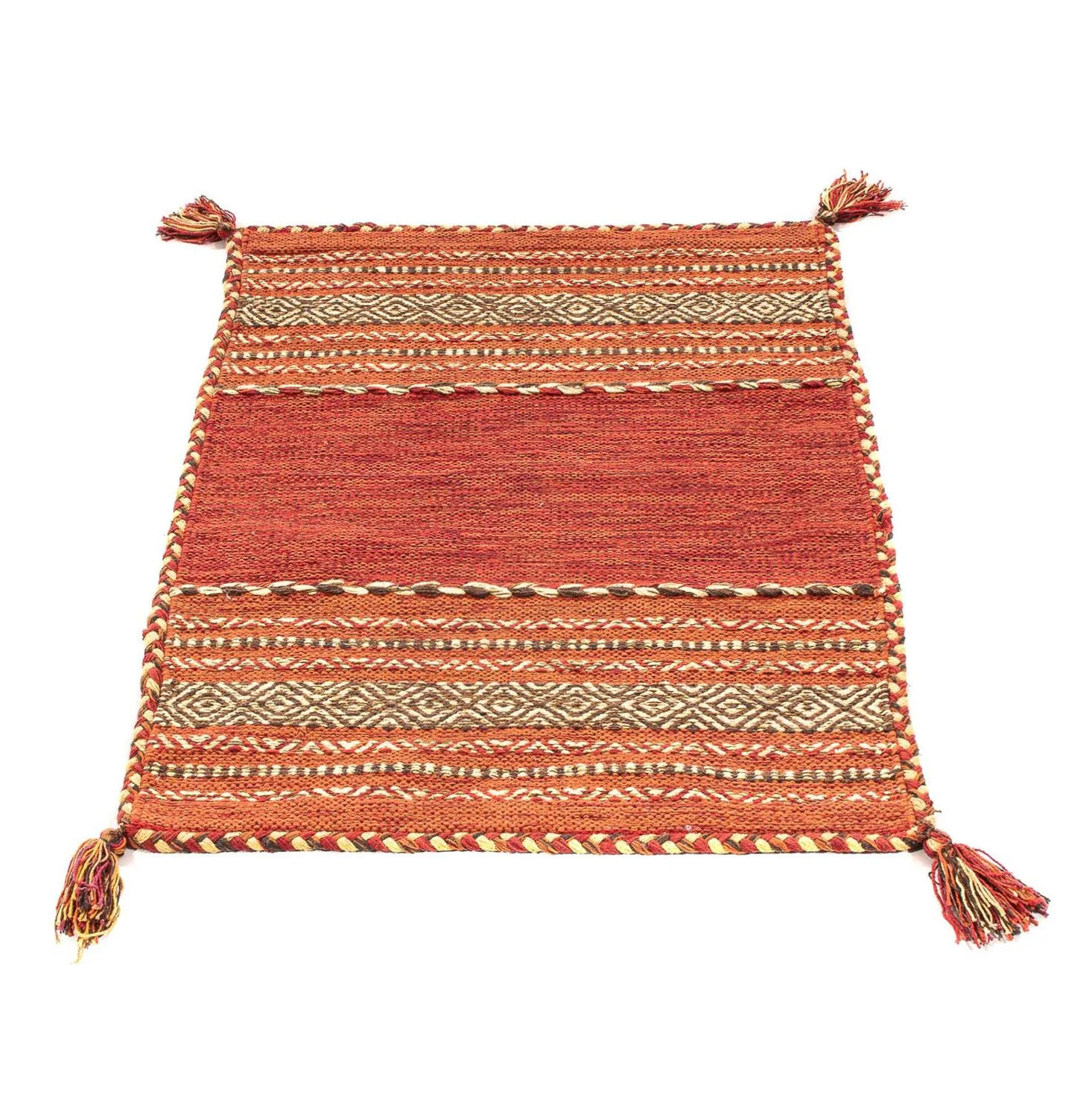 Kelim Teppich - Trendy 90 x 60 cm - rot - Image 5