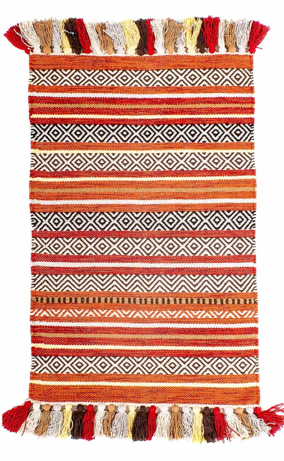 Kelim Teppich - Trendy 94 x 58 cm - mehrfarbig