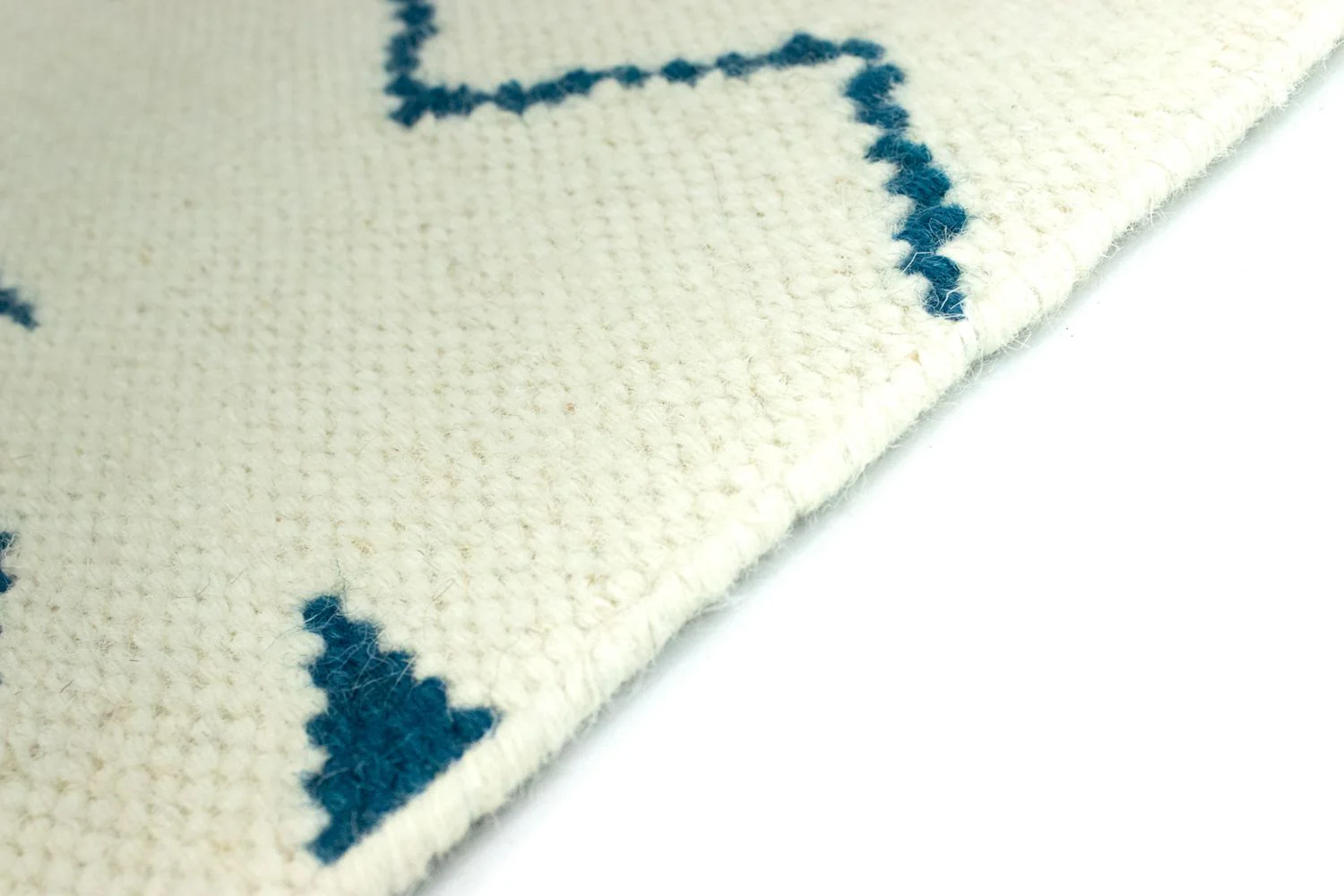 Kelim Modern Teppich 95x62cm - Wollteppich - Image 3