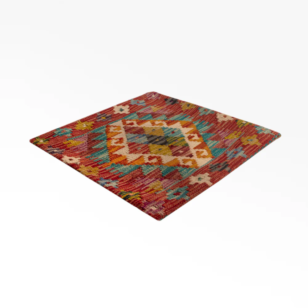 Kissen - Kelim befĂĽllbar quadratisch - 50 x 50 cm - mehrfarbig - Image 4