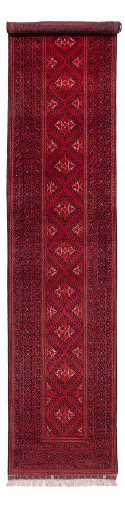 Afghan Teppich 390x77cm - Orientteppich