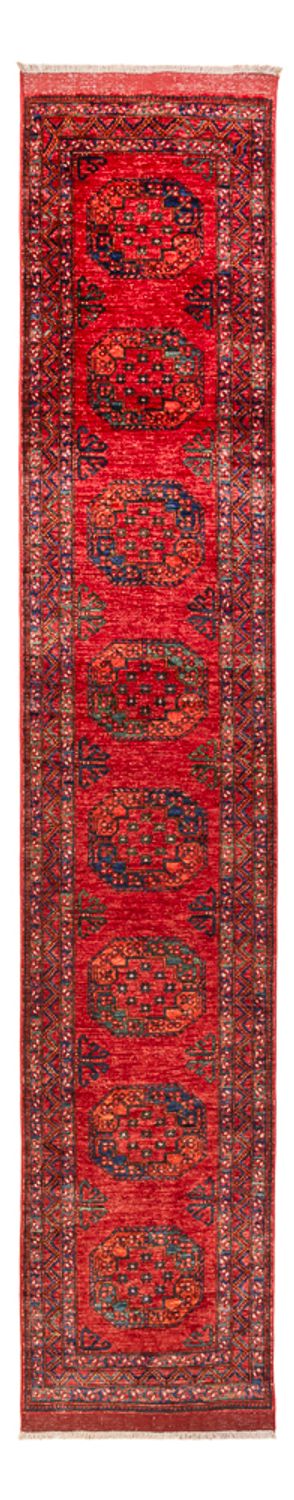 Afghan Teppich 395x75cm - Orientteppich