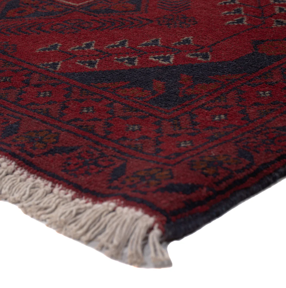 Läufer Afghan - Kunduz - 290 x 80 cm - dunkelrot - Image 4