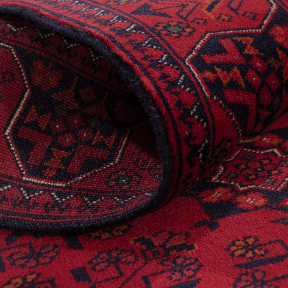 Läufer Afghan - Kunduz - 294 x 84 cm - dunkelrot - Image 5