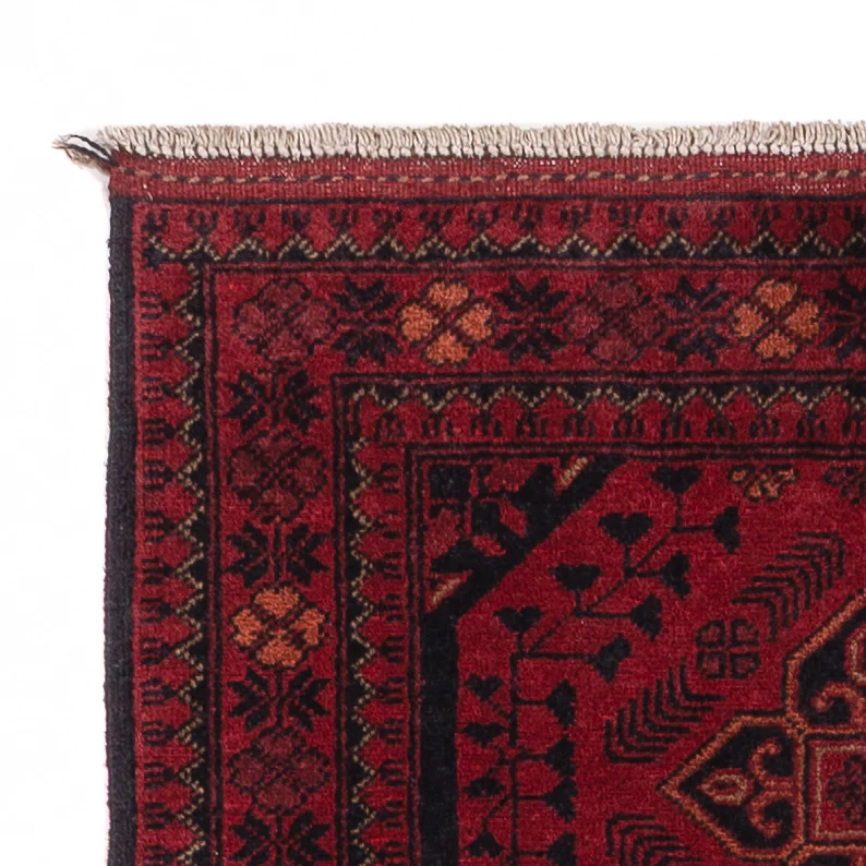 Läufer Afghan - Kunduz - 296 x 79 cm - dunkelrot - Image 3