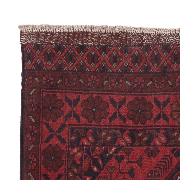 Läufer Afghan - Kunduz - 297 x 80 cm - dunkelrot - Image 3
