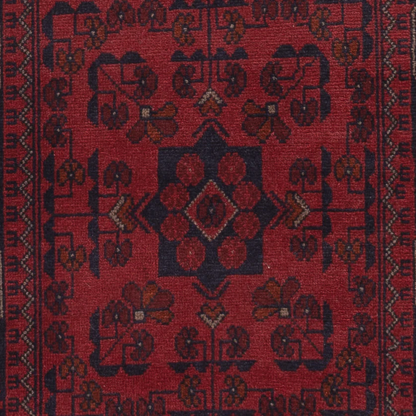 Läufer Afghan - Kunduz - 390 x 80 cm - dunkelrot - Image 2