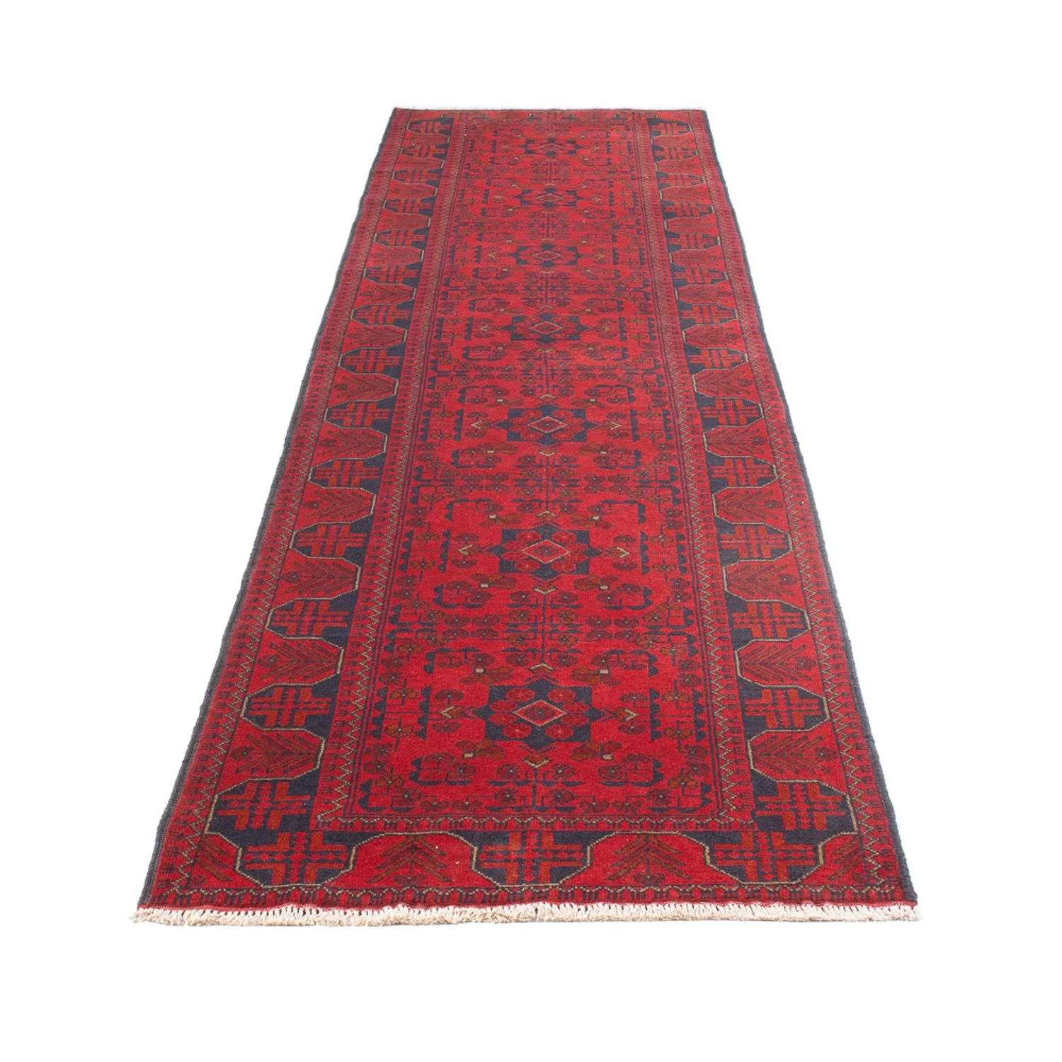 Läufer Afghan - Kunduz - 390 x 80 cm - rot - Image 5