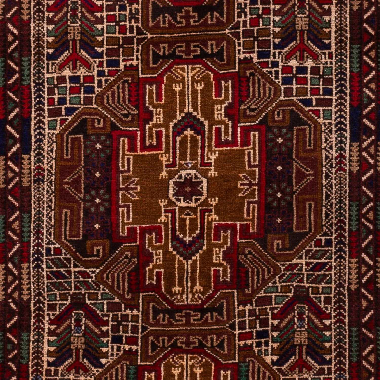 Läufer Belutsch - 204 x 110 cm - dunkelbeige - Image 2