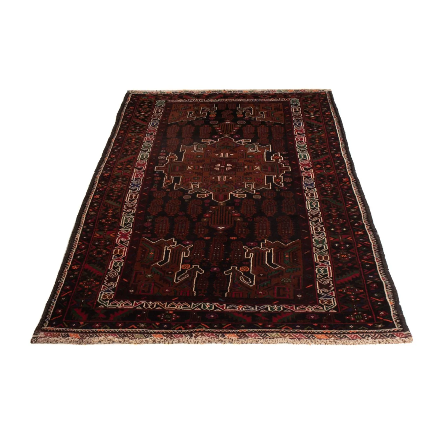 Läufer Belutsch - 222 x 103 cm - dunkelrot - Image 5