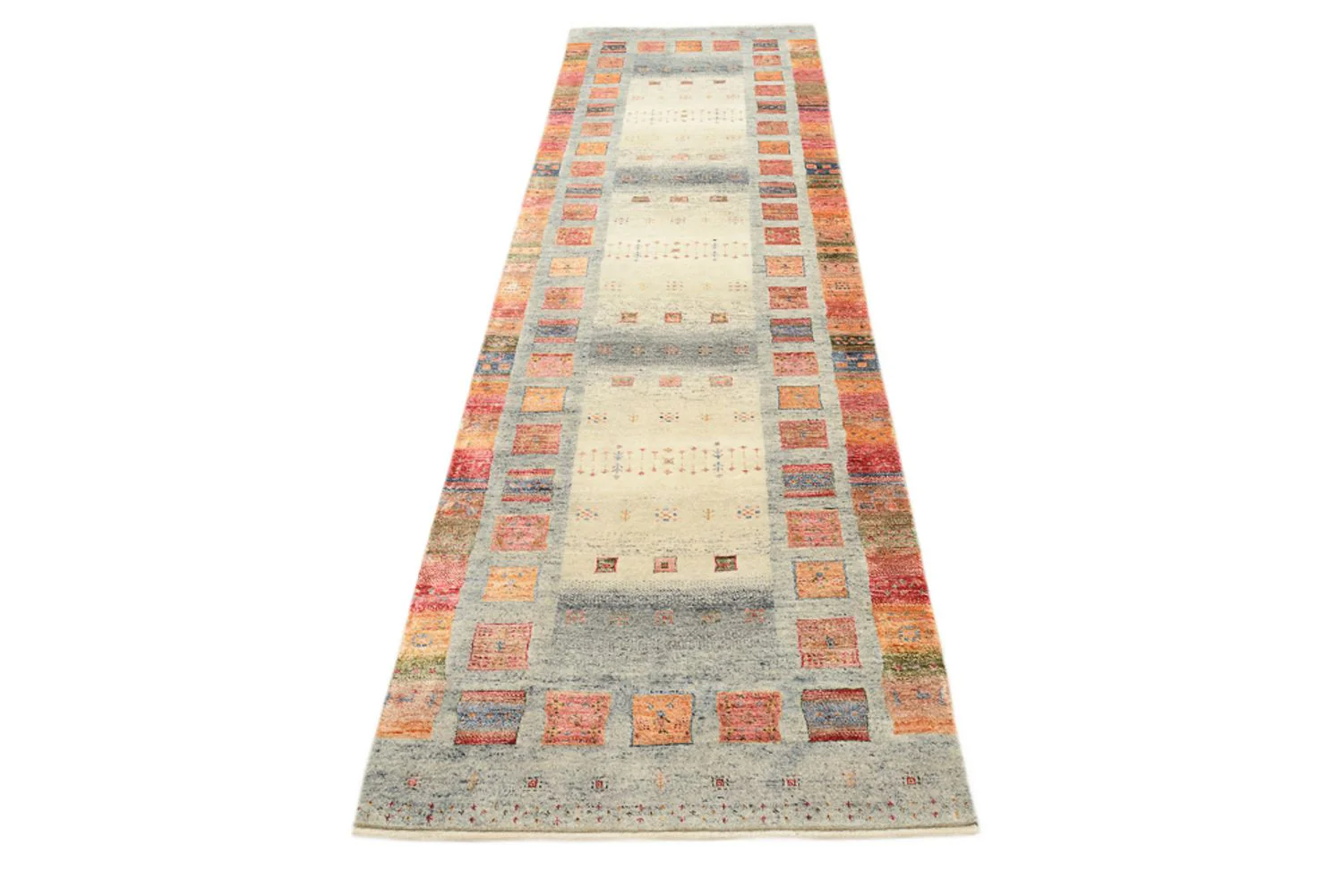 Läufer Gabbeh - Loribaft Indus - 295 x 82 cm - mehrfarbig - Image 2
