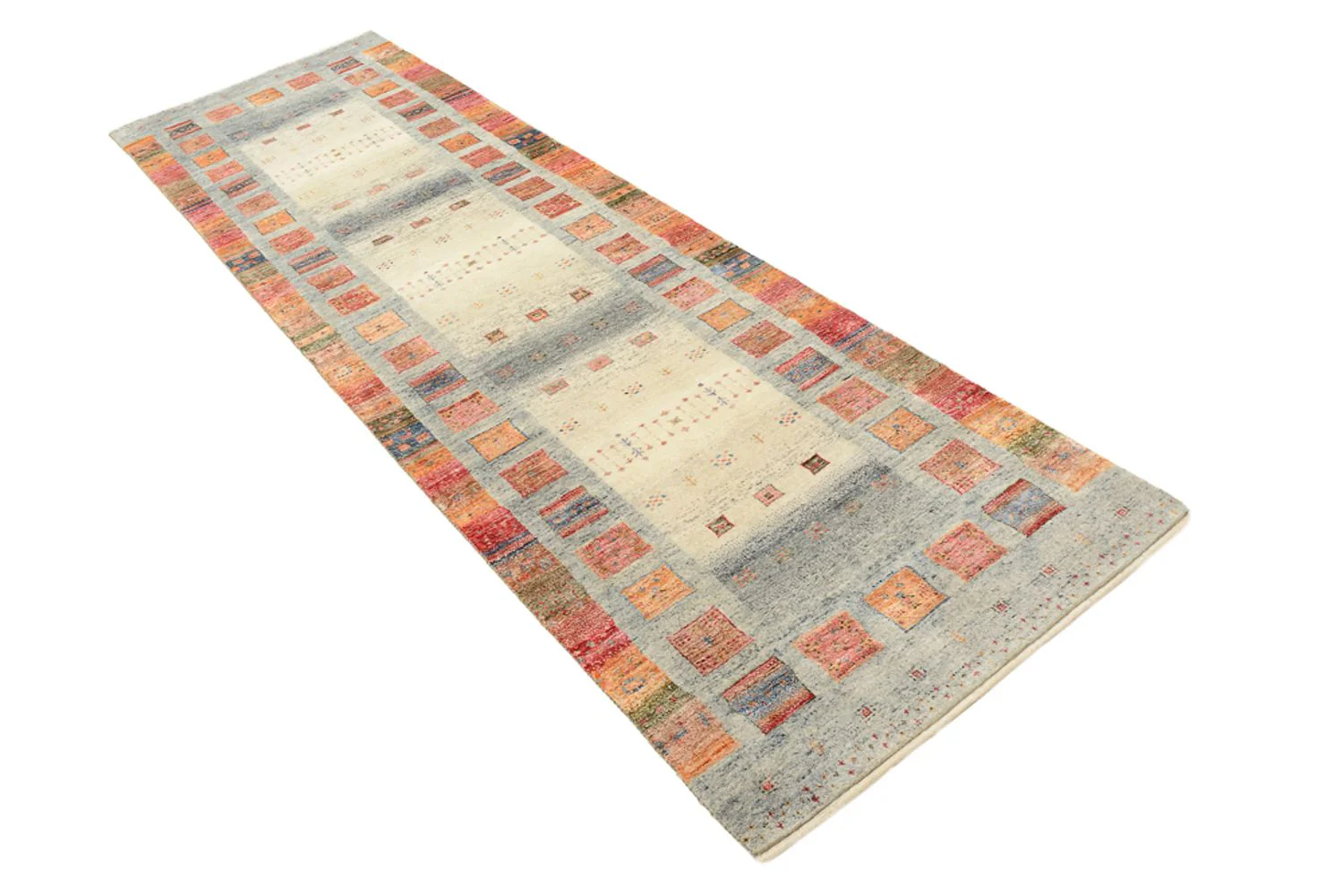 Läufer Gabbeh - Loribaft Indus - 295 x 82 cm - mehrfarbig - Image 4