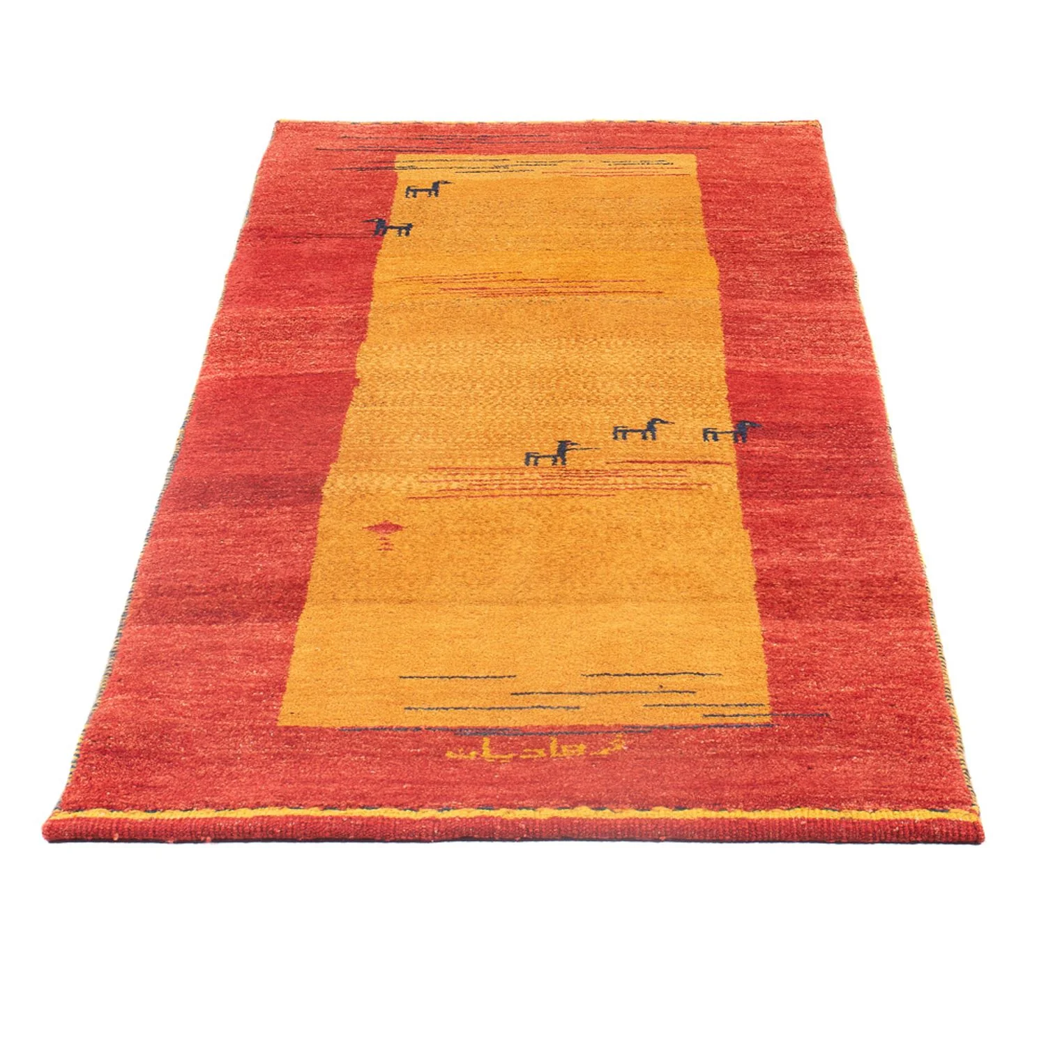 Gabbeh Persisch Teppich 177x75cm - Perserteppich Wollteppich - Image 5