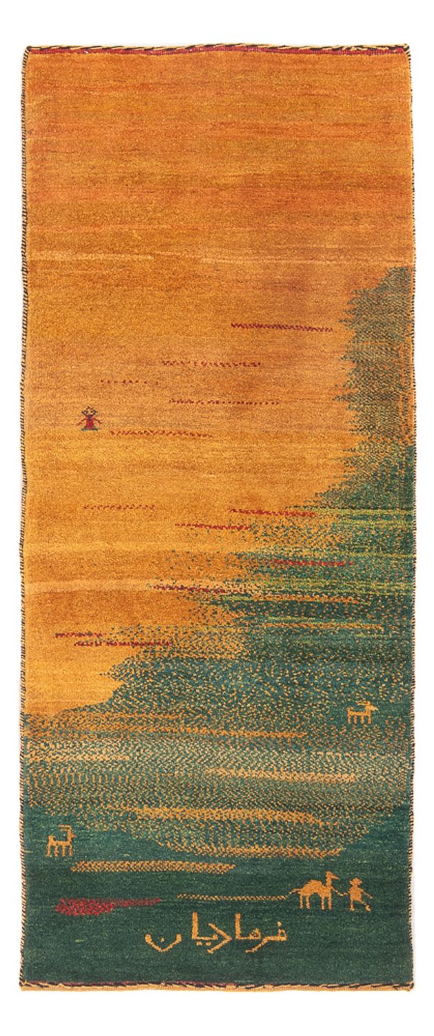 Gabbeh Persisch Teppich 186x71cm - Perserteppich Wollteppich
