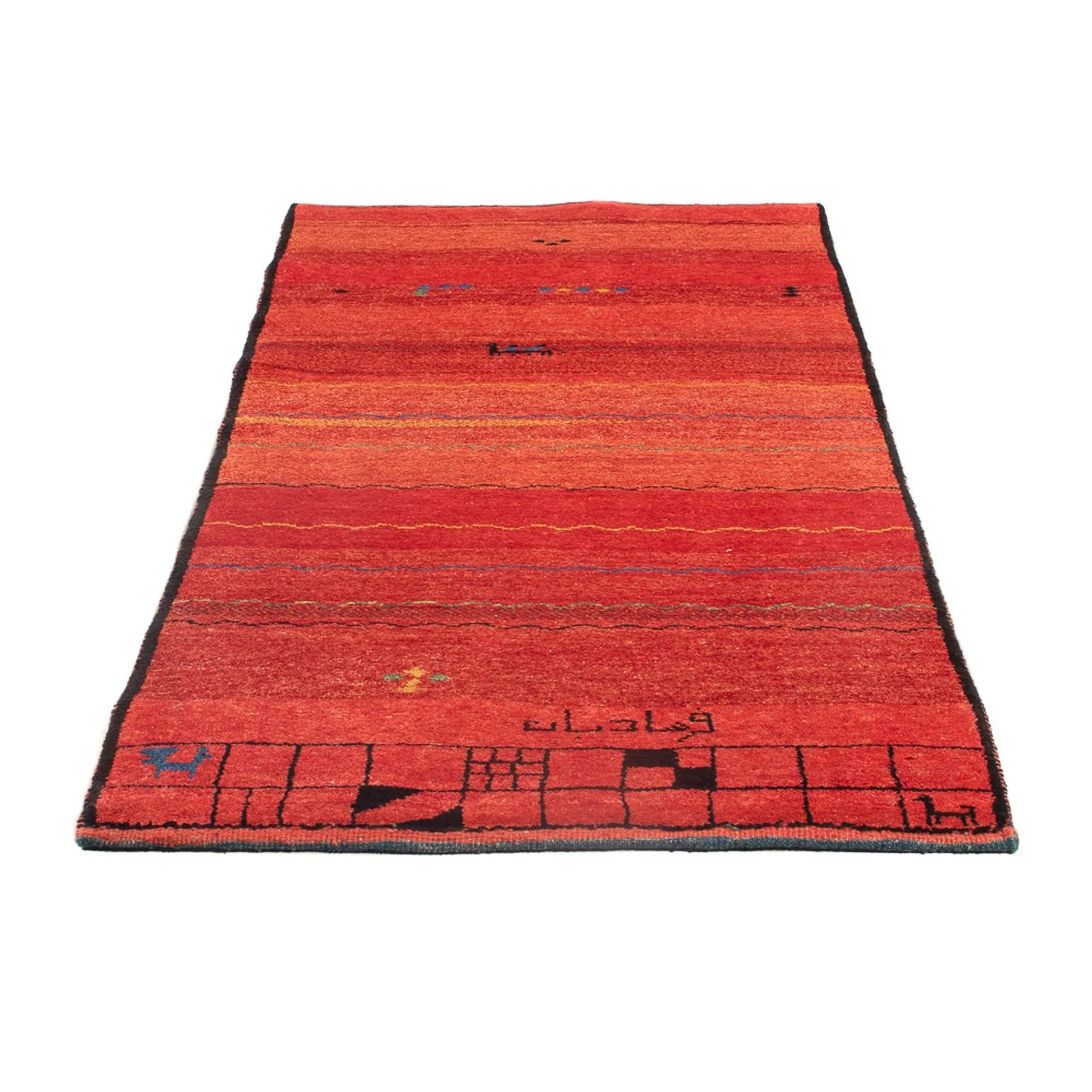 Gabbeh Persisch Teppich 187x87cm - Perserteppich Wollteppich - Image 5