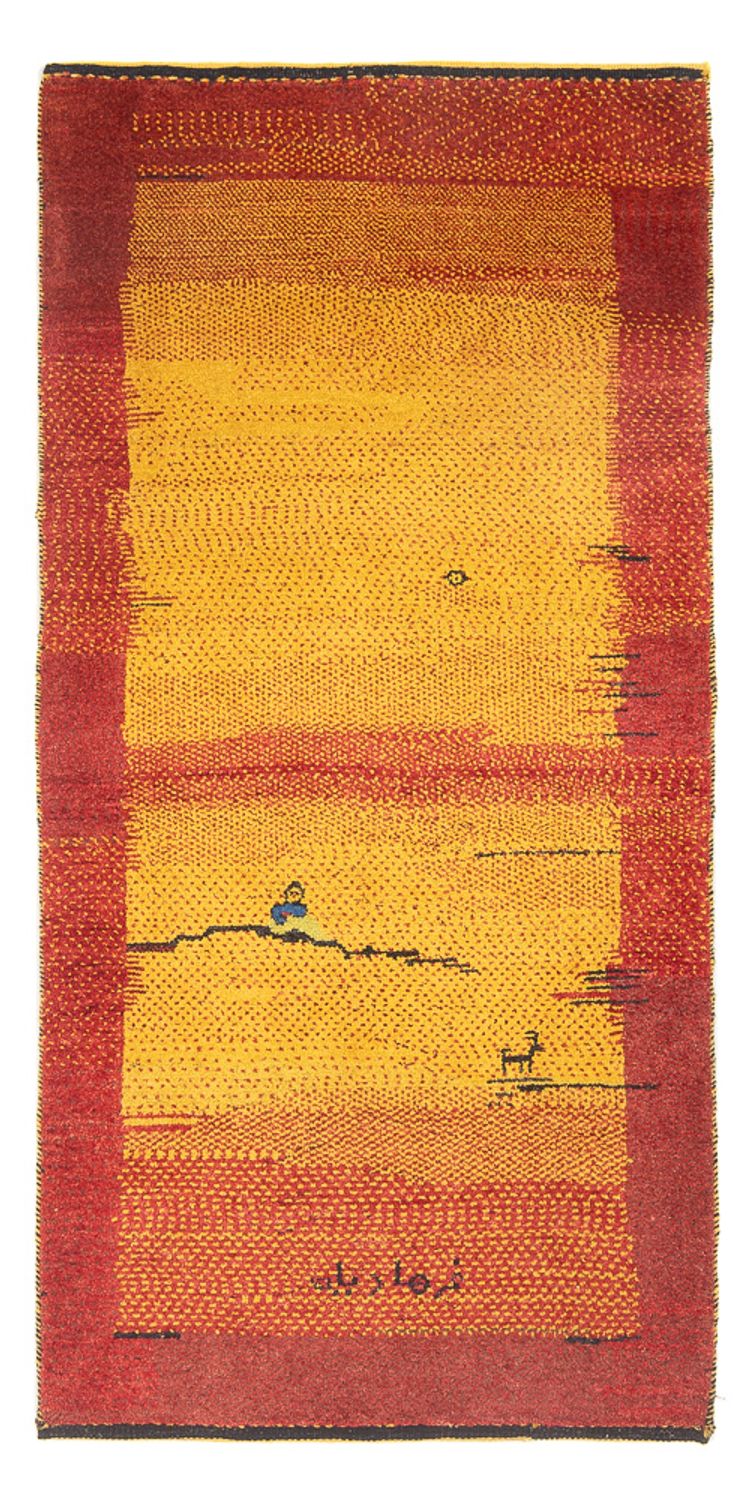 Gabbeh Persisch Teppich 188x88cm - Perserteppich Wollteppich