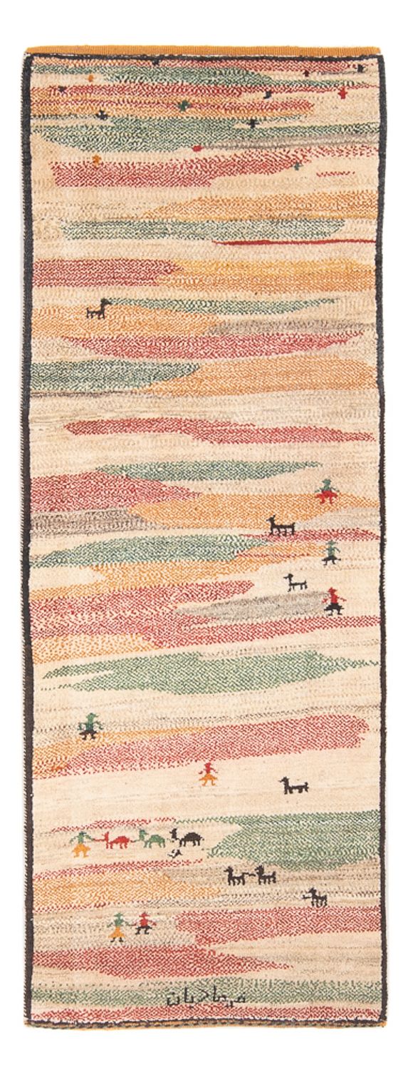 Gabbeh Persisch Teppich 205x78cm - Perserteppich Wollteppich