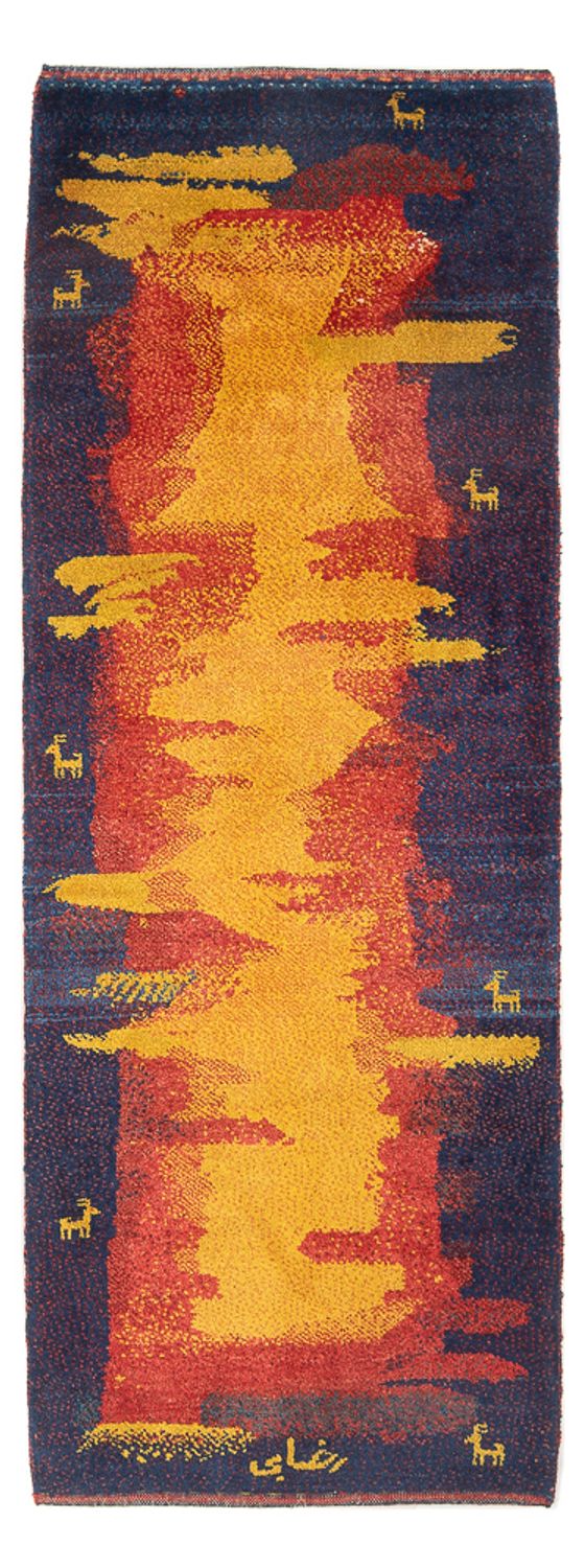 Gabbeh Persisch Teppich 212x80cm - Perserteppich Wollteppich
