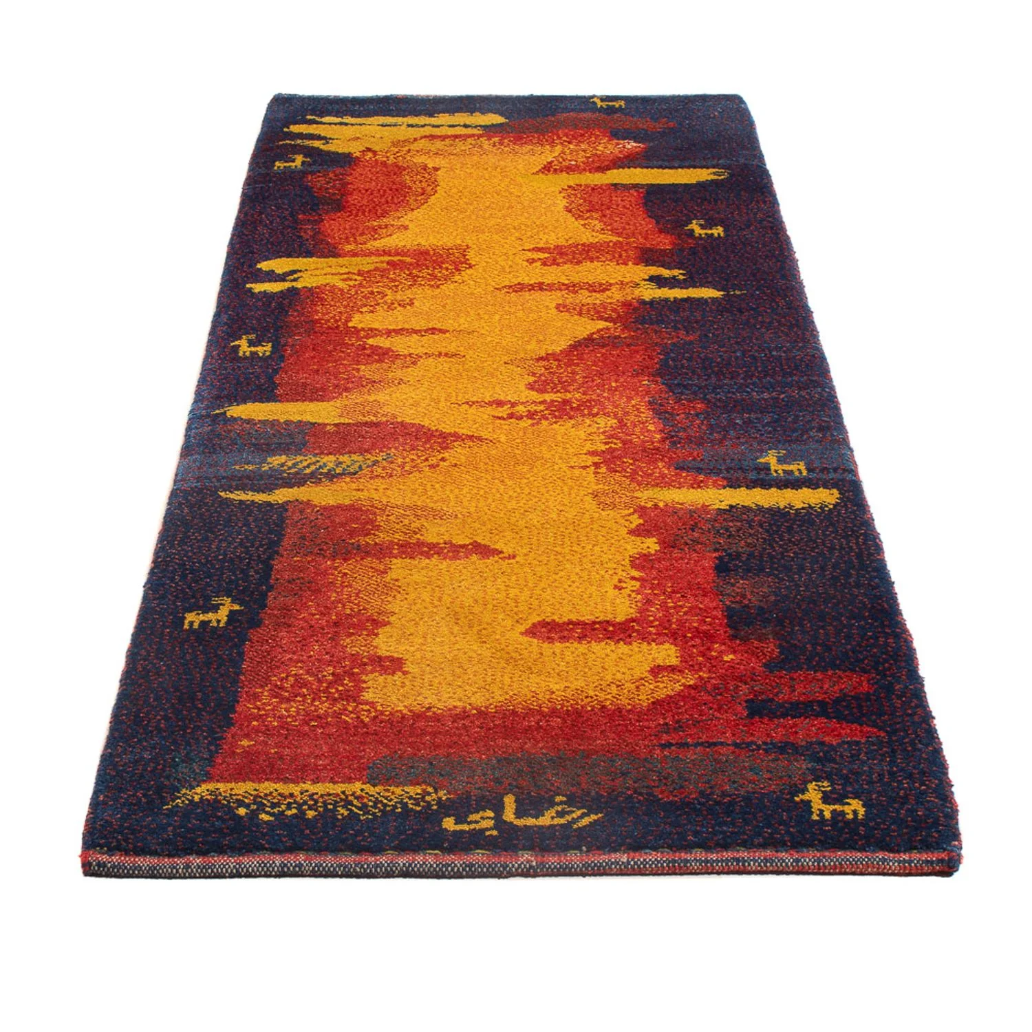 Gabbeh Persisch Teppich 212x80cm - Perserteppich Wollteppich - Image 5