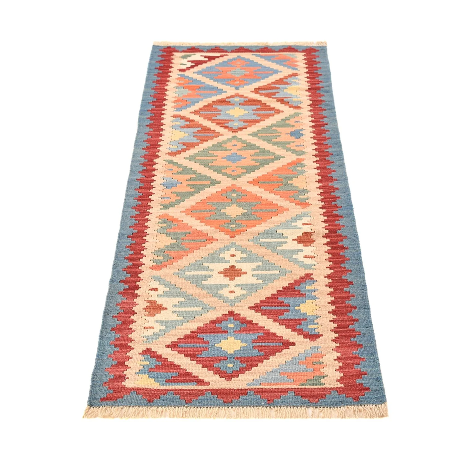 Läufer Kelim - Oriental - 200 x 63 cm - mehrfarbig - Image 5