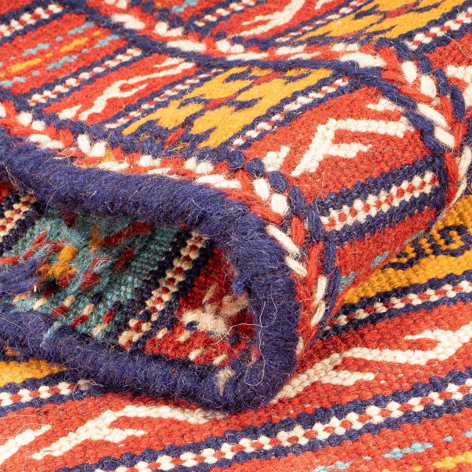 Kelim Senneh Teppich 200x70cm - Image 4