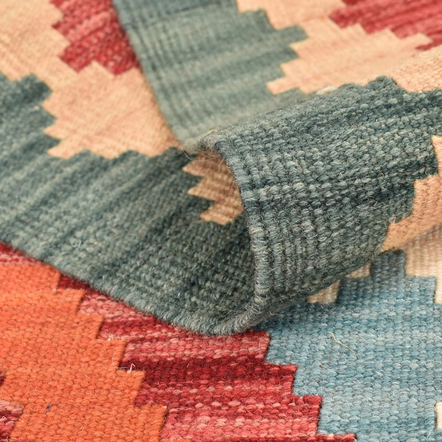 Kelim Fars Teppich 213x84cm - Image 4