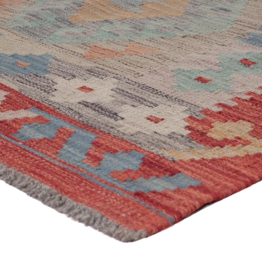 Kelim Maimene Teppich 246x83cm - Image 4