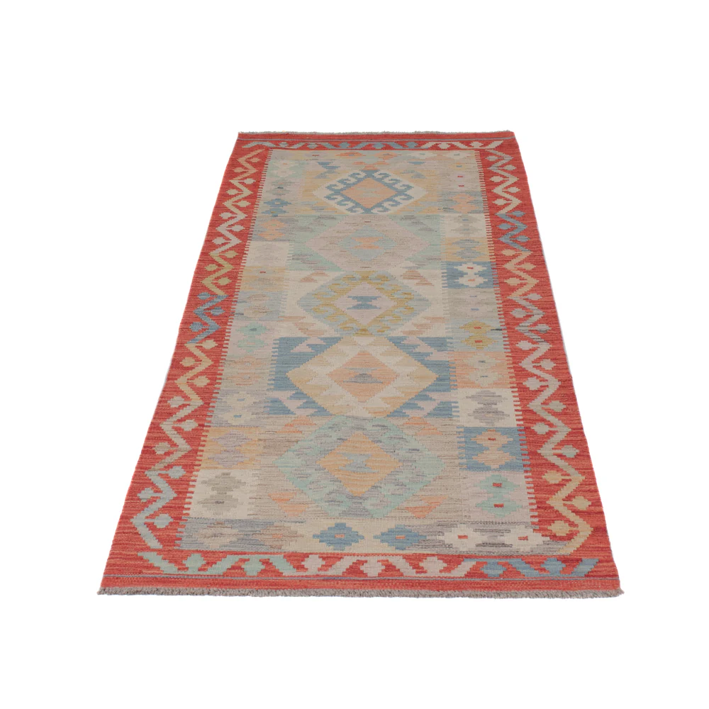 Kelim Maimene Teppich 246x83cm - Image 6