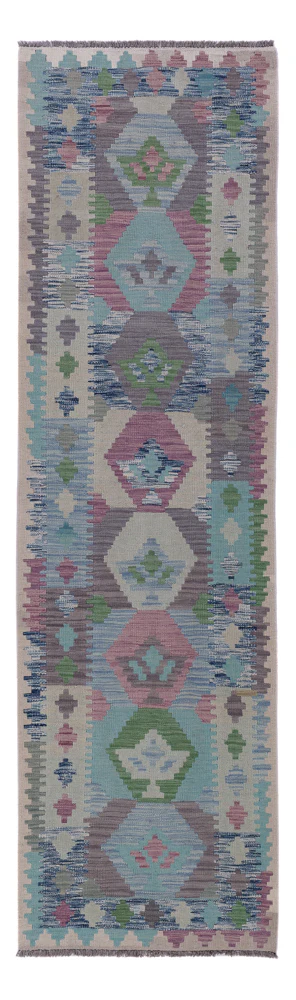 Kelim Maimene Teppich 295x77cm