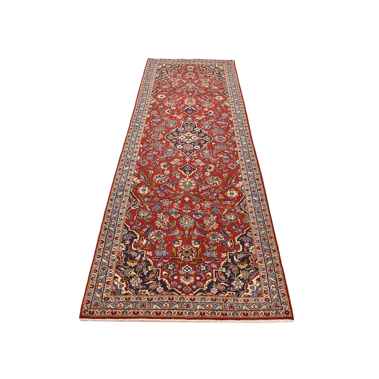 Läufer Perser - Keshan - 332 x 102 cm - rot - Image 5
