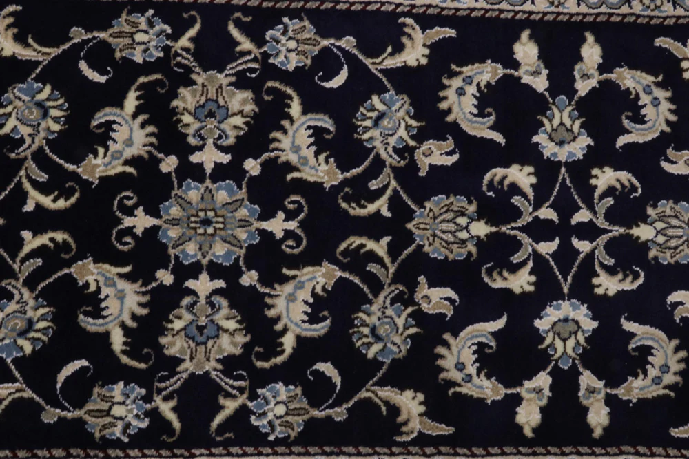Läufer Perser - Nain - 292 x 75 cm - dunkelblau - Image 4