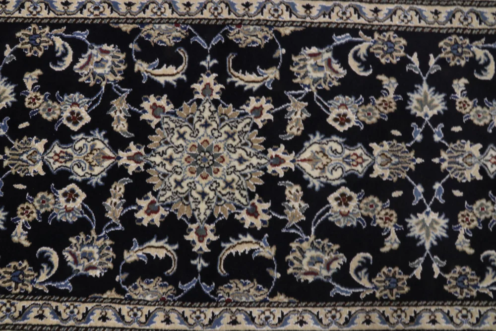 Läufer Perser - Nain - 296 x 77 cm - dunkelblau - Image 4