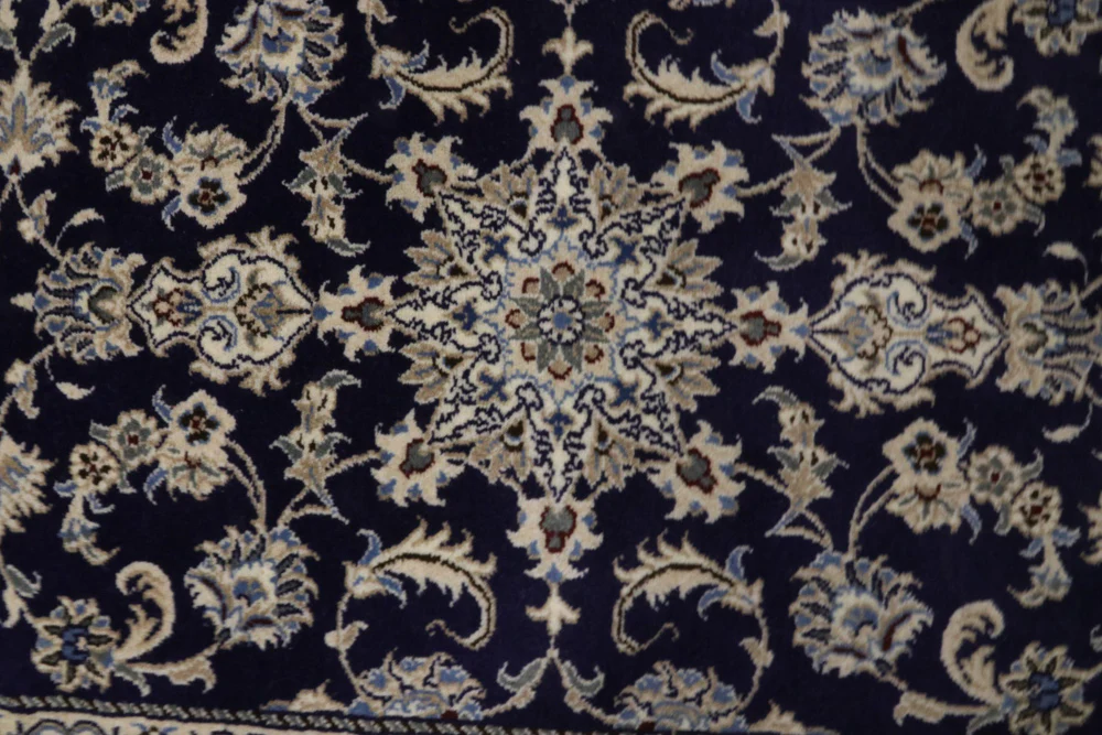 Läufer Perser - Nain - 389 x 80 cm - dunkelblau - Image 4