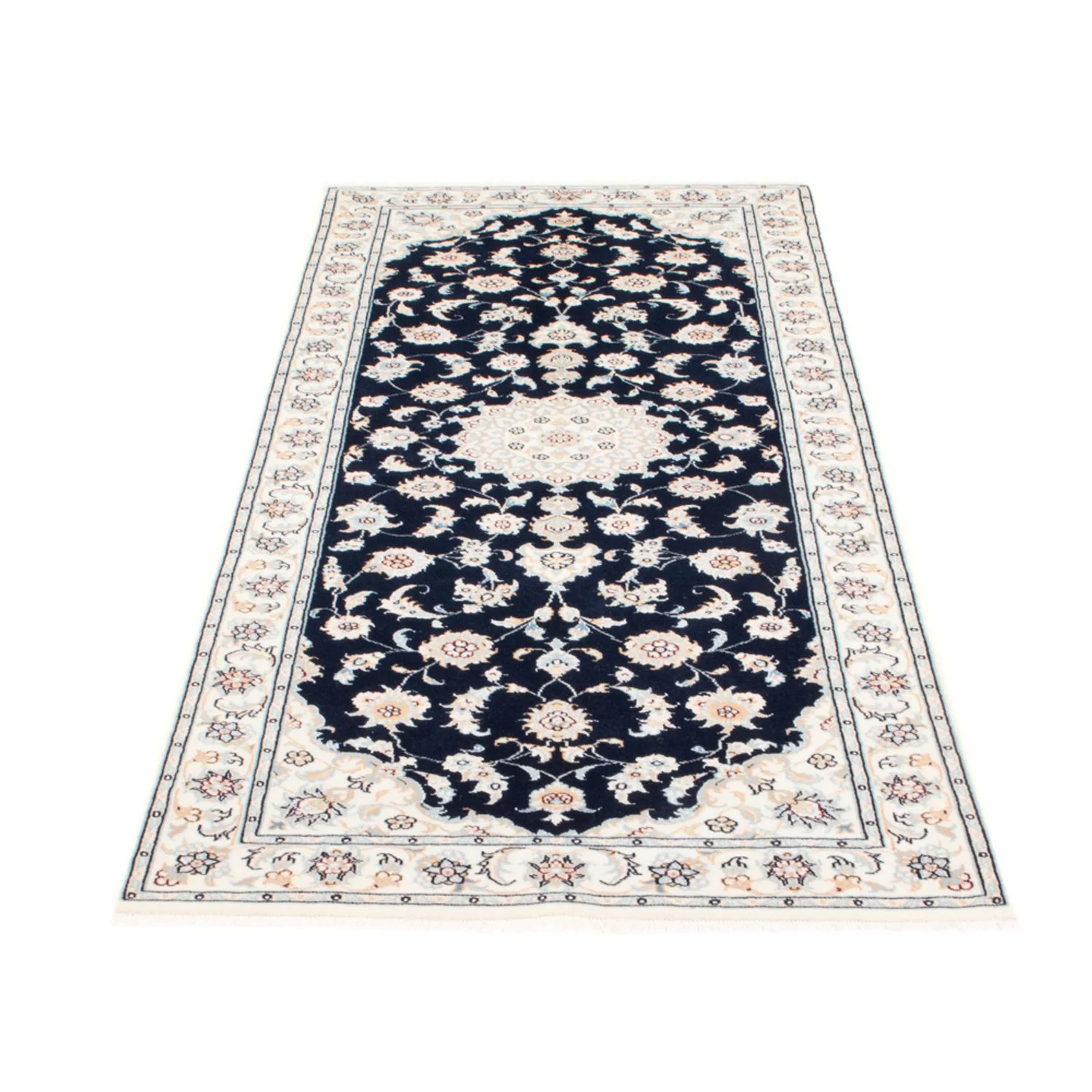 Läufer Perser - Nain - Royal - 197 x 80 cm - dunkelblau - Image 5