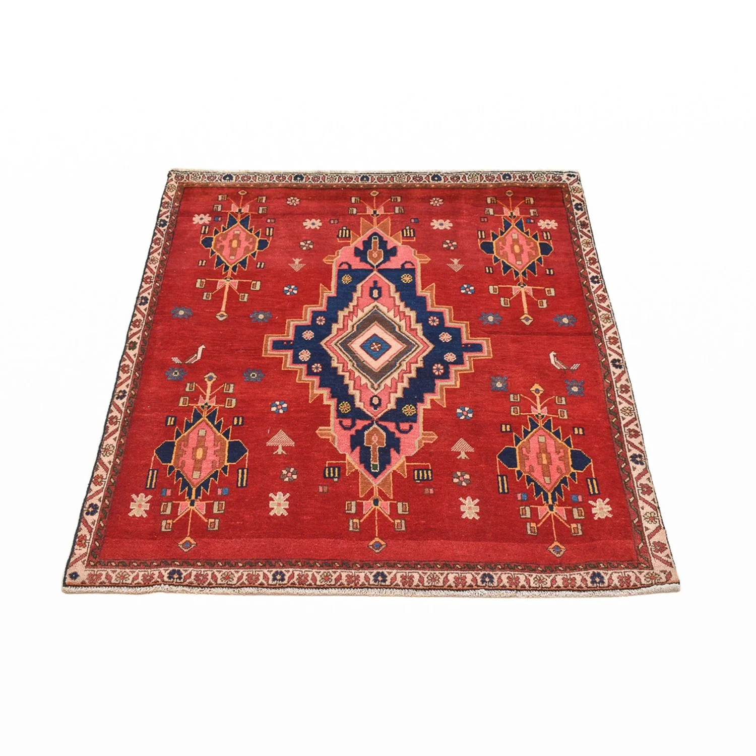 Läufer Perser - Nomadic - 129 x 107 cm - rot - Image 5