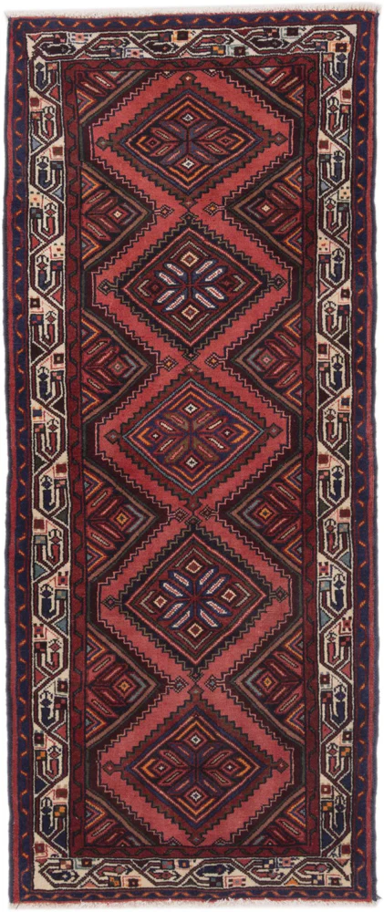Läufer Perser - Nomadic - 210 x 90 cm - dunkelrot