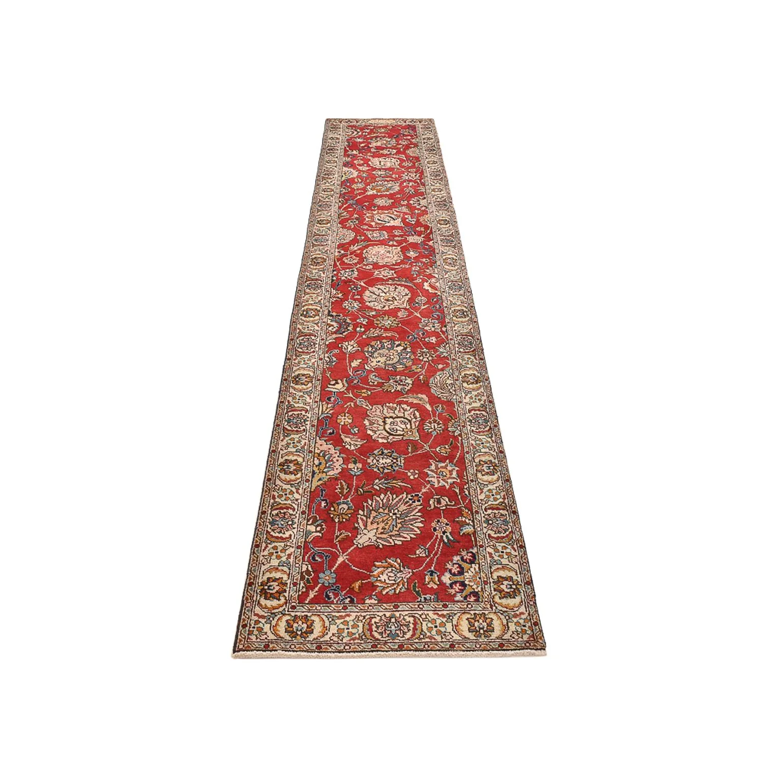 LĂ€ufer Perser - TĂ€briz - 398 x 72 cm - rot - Image 5