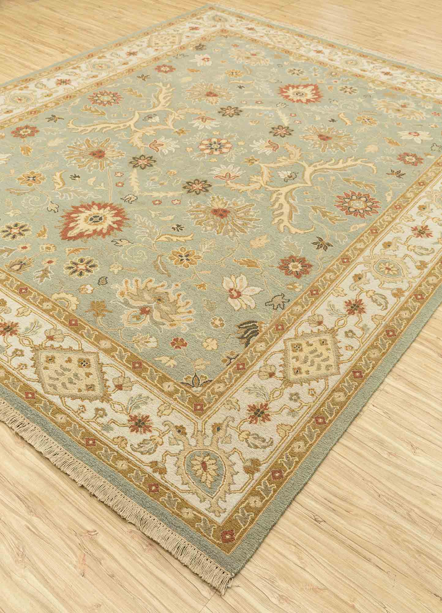 Läufer Woll - 270 x 90 cm - minzgrün - Image 2