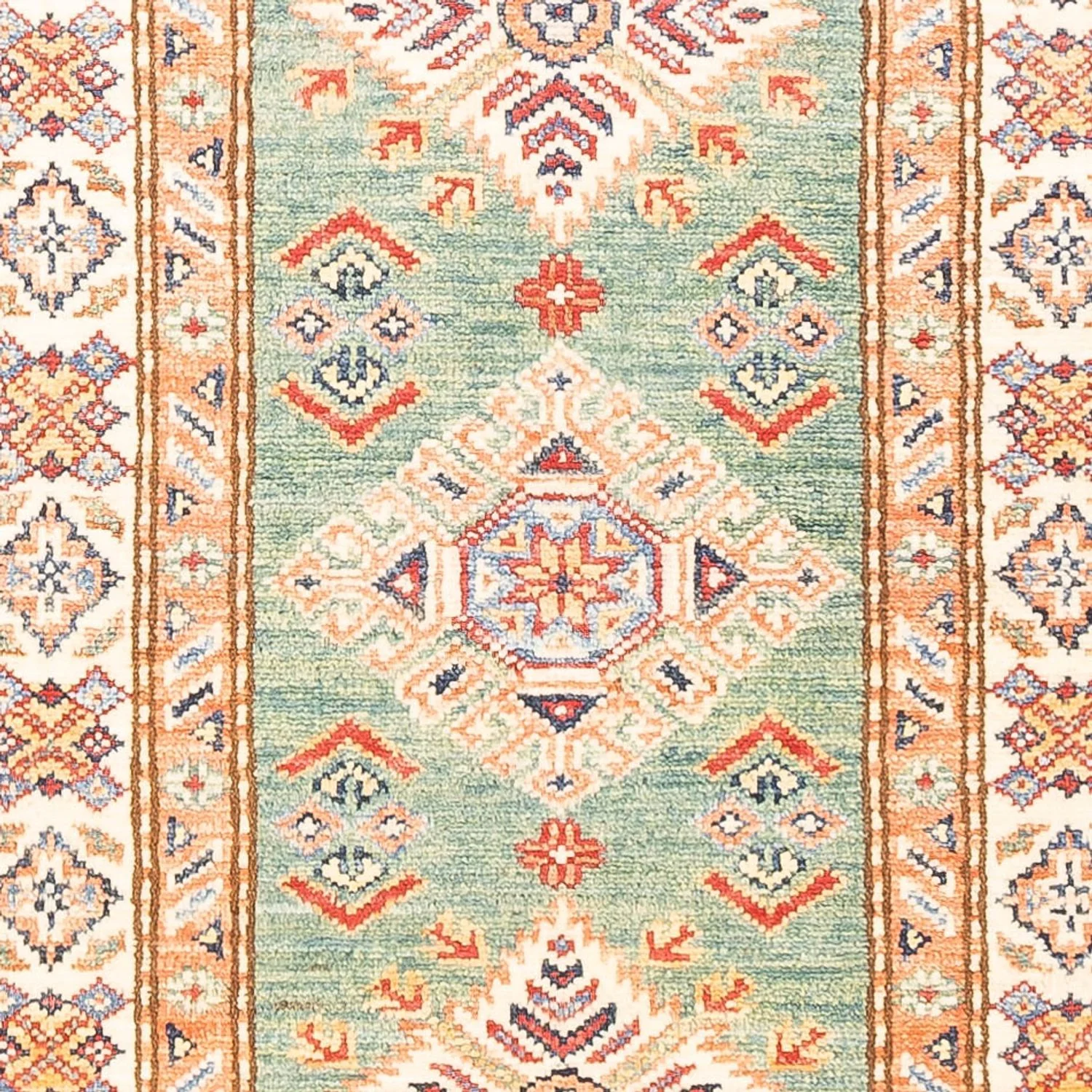 Läufer Ziegler - Kazak - 185 x 61 cm - hellgrün - Image 2