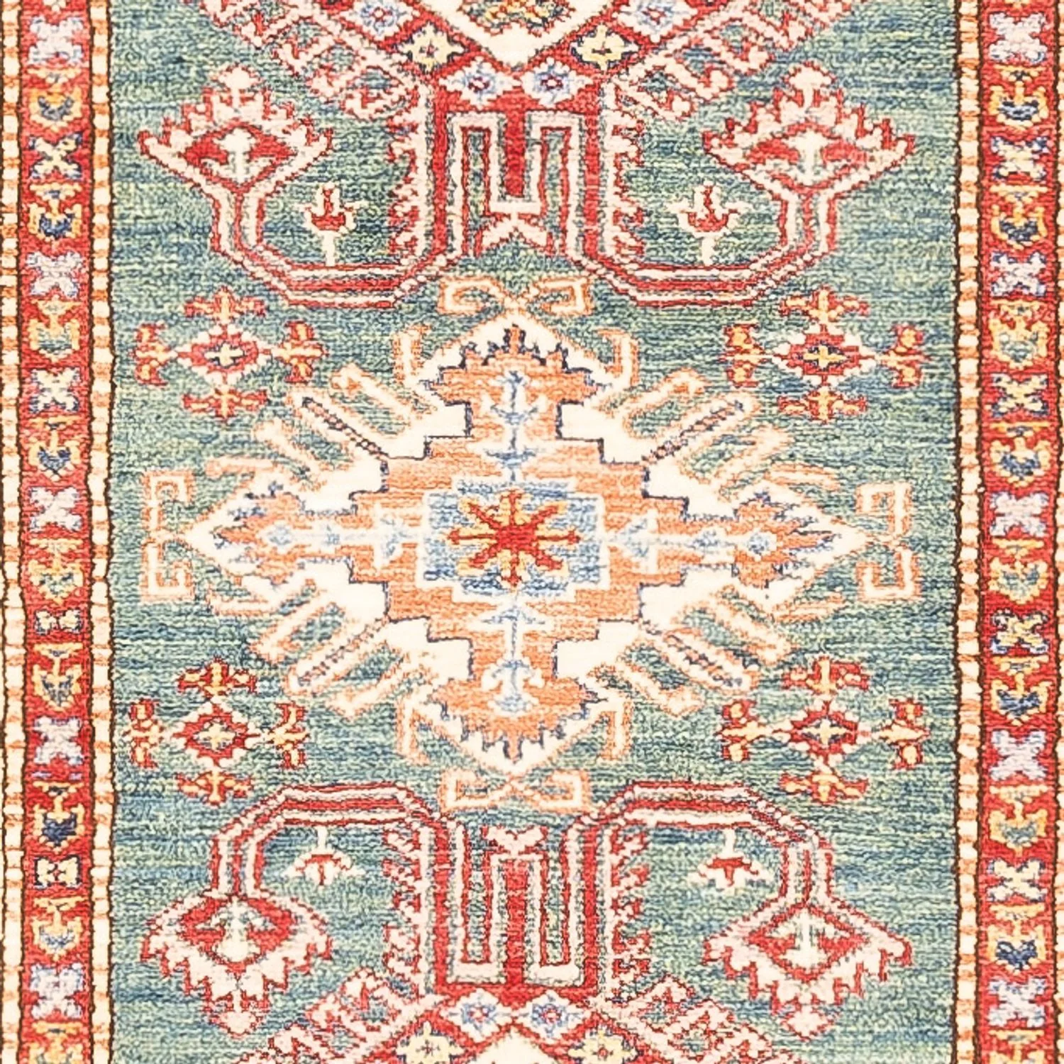 Läufer Ziegler - Kazak - 298 x 79 cm - grün - Image 2