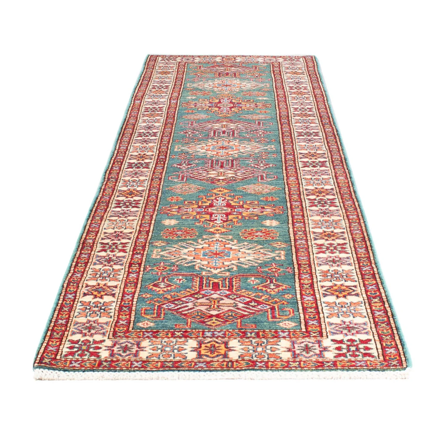 Läufer Ziegler - Kazak - 298 x 79 cm - grün - Image 5