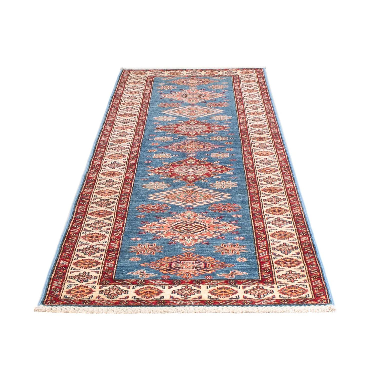 Läufer Ziegler - Kazak - 305 x 79 cm - blau - Image 4
